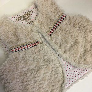 Beige Faux fur vest Genuine kids from Oshkosh Size 2T-3T toddler little girls